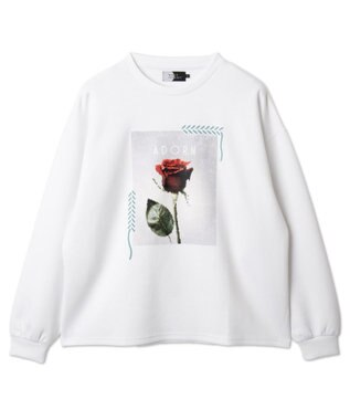 WEGO シートプリントプルオーバー ホワイト