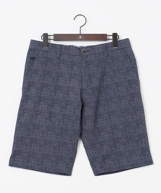 JOSEPH ABBOUD 【イージーケア】ウエストも伸びる！ライトウェーブ ハーフパンツ ネイビー系4