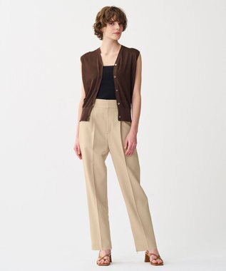 uncrave 【UVカット・接触冷感・洗濯機洗い可】ウォッシャブルドライサップ テーパードパンツ ベージュ