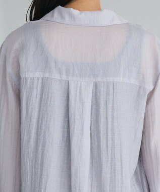 CRAFT STANDARD BOUTIQUE シアーオープンカラーシャツ Light Purple