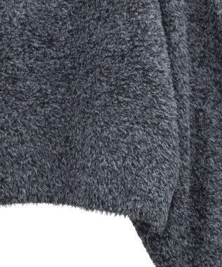 earth music&ecology オフショルフェザーニットプルオーバー Charcoal Gray