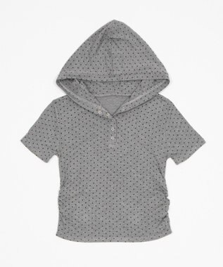 WEGO ヘンリーネックフードT 柄2