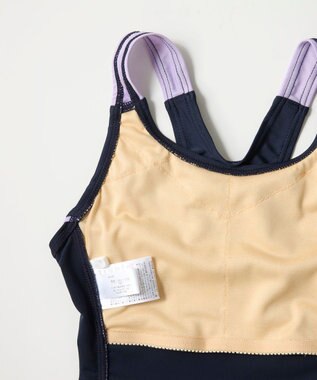 OP／FILA 【FILA】Aラインワンピース スクール水着 ネイビー×パープル