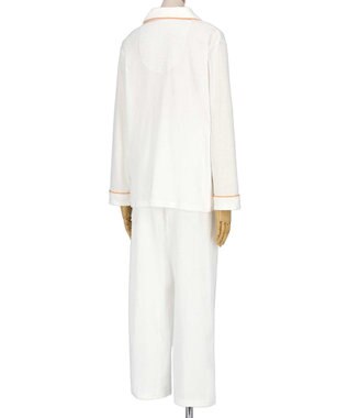 une nana cool 【綿100％】フライスパジャマ　ＭＡＤＥ　ＷＩＴＨ　ＬＩＢＥＲＴＹ　ＦＡＢＲＩＣ WH