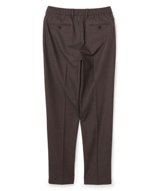 JOSEPH HOMME 新素材【ストレッチ/ウエストゴム仕様】ウール混キャリーマンストレッチ ドロスト付ストレートパンツ / HOVE ダークブラウン系