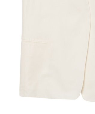 JOSEPH ソフトコットンシルク　ノーカラージャケット Ivory