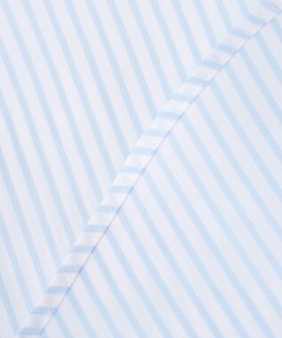 GOTAIRIKU 【形態安定】PREMIUMPLEATS_セミワイドカラー 通年ドレスシャツ（ストライプ） サックスブルー系1