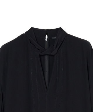 JOSEPH ニューCDC　Vネックブラウス Black