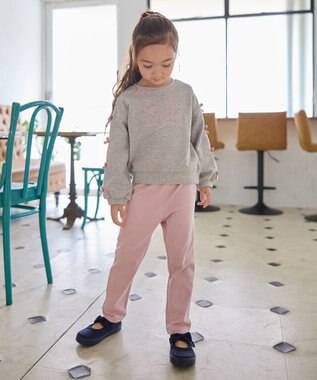 ANY KIDS 袖リボン トレーナー グレー