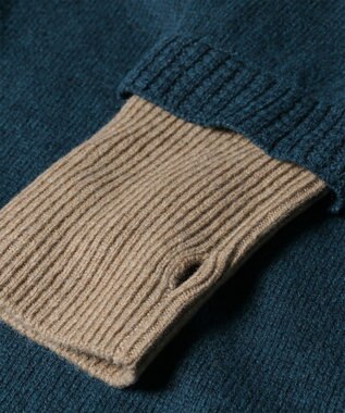 Paul Smith レイヤードディテール ニットワンピース ブルーグリーン