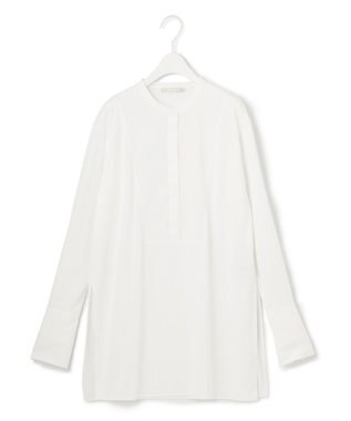 ICB 【UVケア・接触冷感・吸水速乾】コンビネーションジャージー チュニックカットソー オフホワイト系