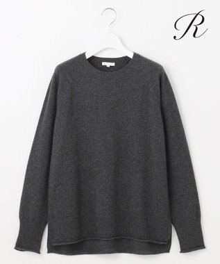 【R(アール)】マイクロンメリノウール クルーネックニット