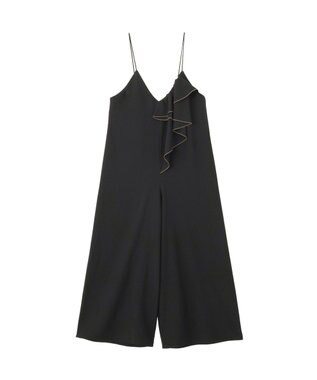 YECCA VECCA ラッフルキャミオールインワン Black