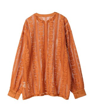 Green Parks レースブラウス Brown