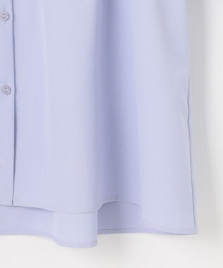 ANY SIS 【洗える】ギャザースリーブ ブラウス ライトブルー