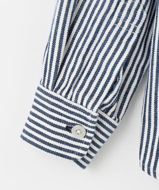 J.PRESS KIDS 【110-130cm】ストライプ＆チェック シャツ ネイビー系ストライプ