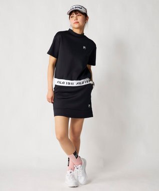 FILA GOLF／marie claire 【FILA GOLF】 ダンボールニットスカート ブラック