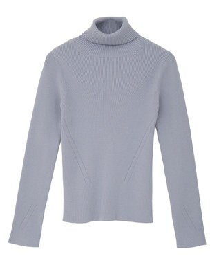 CRAFT STANDARD BOUTIQUE リブタートルニットプルオーバー Light Blue