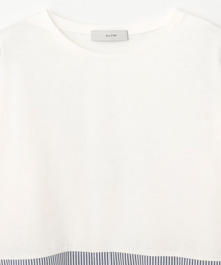 ANY シャツコンビテールＴシャツ ストライプ