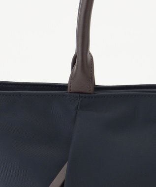 J.PRESS LADIES 【A4サイズ収納可】 ナイロン トート バッグ ネイビー系