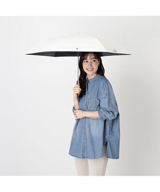 MOONBAT 【WEB限定】遮光100% 晴雨兼用 折りたたみ日傘 ワンポイント ポロポニー 簡単開閉
