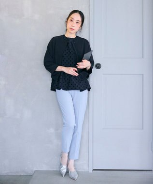 #Newans 【新色登場！】美シルエットセンタープレスパンツ サックスブルー系