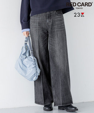23区 L 【滝沢眞規子さん着用/RED CARD TOKYO×23区】 センタープレス デニム ワイド パンツ