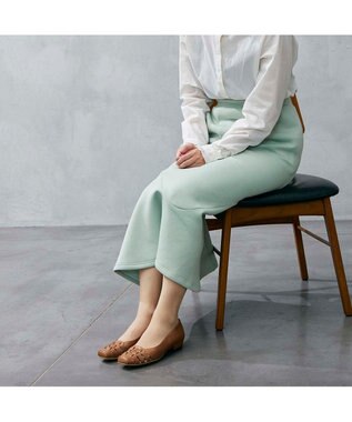 Riz raffinee <Riz raffinee>グルカフラットパンプス ブラウン