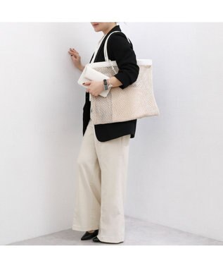 UNBILLION カカトゥ kakatoo / メッシュスクエアバッグ アイボリー