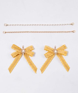 WEGO 【痛バ＆推し活グッズ】きらめきDIYパールリボンセットL マスタード