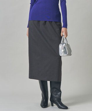 【洗える】T/Wブロード ナロースカート