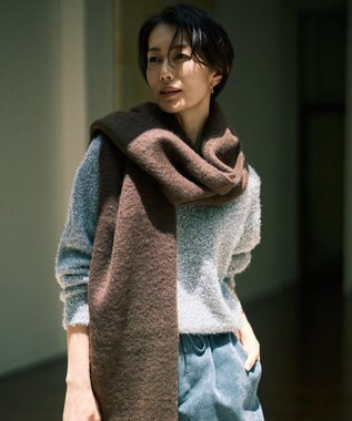 【カタログ掲載】フェザーラメプルオーバー ニット