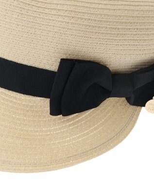 Maison de FLEUR グログランリボンキャスケット Black