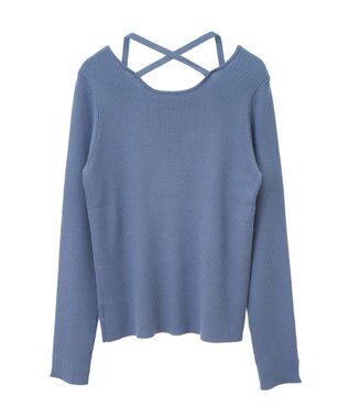 earth music&ecology ホルターネックプルオーバー Blue