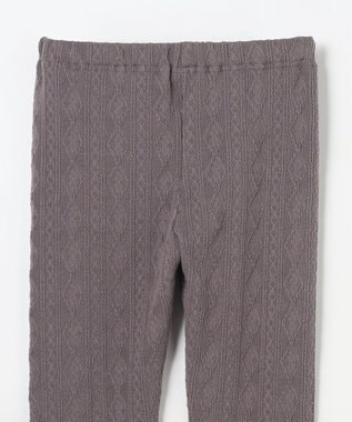 ANY KIDS ケーブル ジャガードレギンス チャコール
