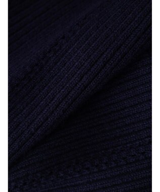 earth music&ecology 袖パールハイネックリブプルオーバー Dark Navy