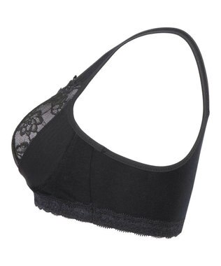 WACOAL 【ナイトアップブラ】 動画クリエイター nanakoななこさんコラボカラー登場 ナイトブラ 綿混(本体) 就寝時用 3Lまで対応 大きいサイズ ノンワイヤー レディース BRA166 /ワコール ブラック