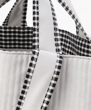 J.PRESS LADIES 【WEB限定・リバーシブル】キルティング トートバッグ 【WEB限定】グレー系