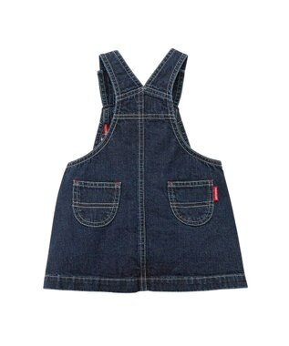 MIKI HOUSE HOT BISCUITS 【ミキハウス】【80-120cm】 ジャンパースカート インディゴブルー