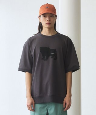 J.PRESS YORK STREET 【UNISEX】ブルドックプリントリブ Tシャツ