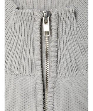 Green Parks ・ＥＬＥＮＣＡＲＥ　ＤＵＥ　ハイネックＺＩＰカーディガン Gray