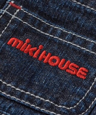 MIKI HOUSE HOT BISCUITS 【ミキハウス】【80-120cm】 ジャンパースカート インディゴブルー