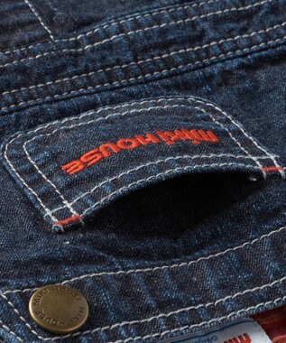 MIKI HOUSE HOT BISCUITS 【ミキハウス】【80-120cm】 ジャンパースカート インディゴブルー