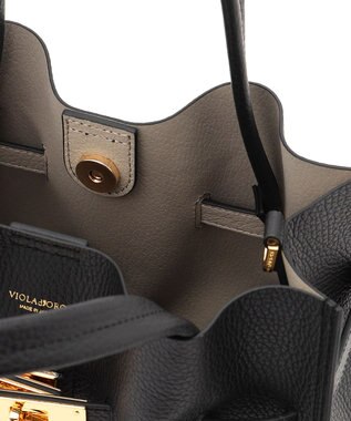 23区 【好評につき追加】VIOLAd'ORO イタリアンWフェイスレザー トートバッグ ブラック系