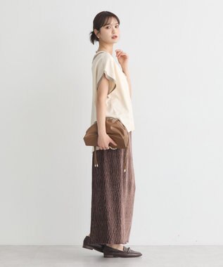 earth music&ecology チルデンライクベスト Ivory