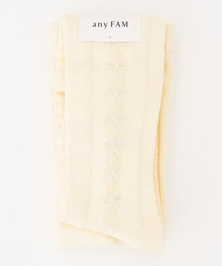 ANY KIDS タイツ（フロートリボン） エクリュ