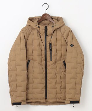 JOSEPH ABBOUD MOUNTAIN 【ストレッチ/撥水/軽量/パッカブル/ライナードッキング対応】2WAYストレッチ ダウン パーカー キャメル系