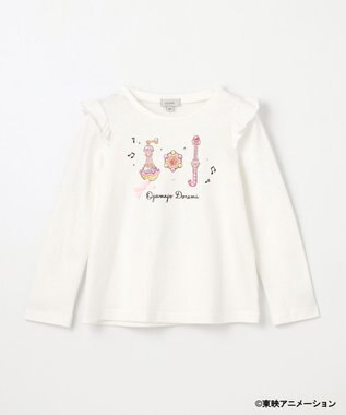 ANY KIDS 【も～っと！おジャ魔女どれみ×any FAM】長袖Tシャツ オフホワイト