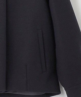 ANY SIS ウールライクショート アウター ネイビー