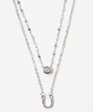 WEGO L2連ムーンキラキラネックレス 柄2